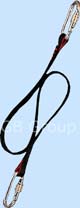1.5m Restraint Web Lanyard C/w 2 Karabiners (cmo3)