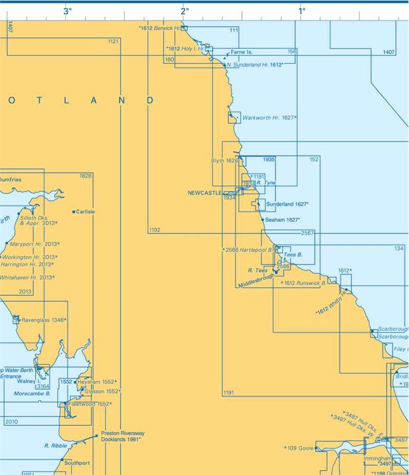 Admiralty Charts Irish Sea And East England B3 33-4