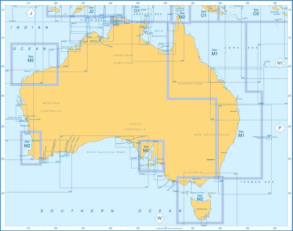 Admiralty Charts Australia M 101
