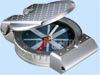 Barigo Model 12 Compass With Mirror-Silver Metal