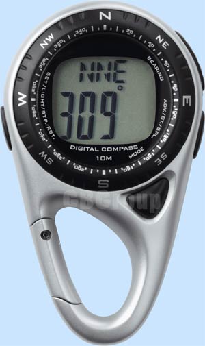 Barigo Model 13 Digital compass and chronograph watch carabiner