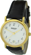 Bernex Ladies' Gold-Plated Quartz Arabic Dial Watch W/date