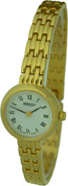 Bernex Ladies' Gold-Plated Bracelet Roman Dial Watch