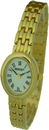 Bernex Ladies' Gold-Plated Bracelet Oval Dial Watch