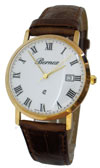 Bernex Gents' 9-Carat Plain Roman Dial Watch