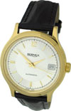 Bernex Gents' Gold-Plated Special Textured Dial Watch