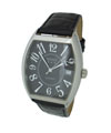 Bernex Gents' Stainless Steel Black Dial Watch