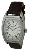Bernex Gents' Stainless Steel Creme Dial Watch