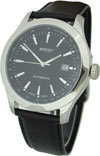 Bernex Gents' Stainless Steel Sapphire Black Dial Watch