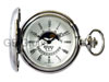 Bernex Rhodium-Plated Full Hunter Moonphase Dial Watch