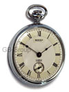 Bernex Rhodium-Plated Watch With Silver Textured Dial