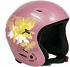 Bolle Schuss Alpine Junior Ski Helmet-Shiny Pink/flowers
