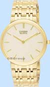 Citizen Eco-Drive Stiletto Gold Tone Watch Ar1052-58p