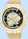 Citizen Eco-Drive Calibre Gold Tone Watch CBl9002-53f