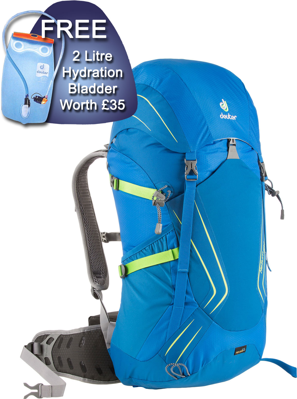 Deuter Helium 26L Hiking Backpack with FREE Streamer 2L Hydration Bladder
