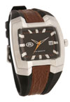 Ex Time Director Gents' Black/Brown Watch EX-1-G06