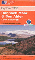 RANNOCH MOOR AND BEN ALDER ORDNANCE SURVEY ISBN 0319233405