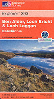 BEN ALDER LOCH ERICHT AND LOCH LAGGAN ORDNANCE SURVEY ISBN 0319233472