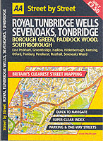 AA STREET BY STREET ROYAL TUNBRIDGE WELLS SEVENOAKS ISBN 0749531800