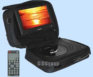 Zanon Portable DVD Player amp 7inch LCD Screen