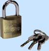 Brass Padlocks-Twin Pack W. Keys