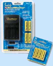 SL190 SeaLife Re chargeable batteries charger and international adapter kit