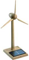 Solar-Powered Wooden Turbine 30 Cm
