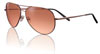 Medium Aviator Drivers Gradient Sunglasses Henna