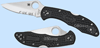 Spyderco Delica 4 Folding Knife C11pbk-Plain Black