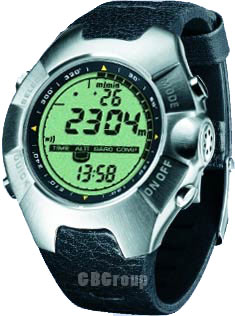 Suunto Observer Stainless Steel w Leather Strap positive face