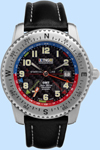 TNG Gmt Jules Verne Carbon Dial Watch