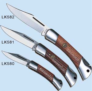 Fox Wooden Handle Lock Knives Lk580/1/2