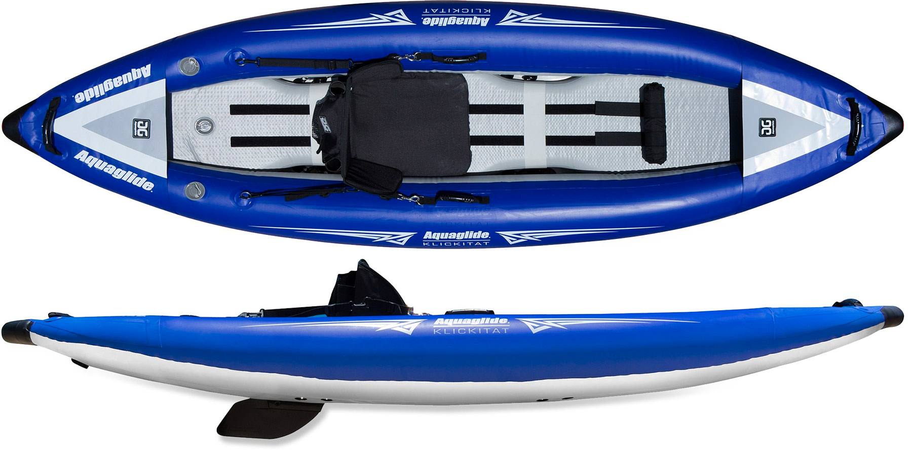 Aquaglide Klickitat One HB 1 Person Inflatable Kayak