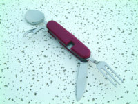 Folding Knife, Fork & Spoon Clip Set Multi-Tool