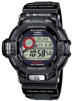 Casio Mens G-shock Riseman Waveceptor Watch GW-9200-1ER