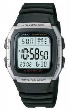 Casio Men's Digital Timer Watch W-96h-1avef