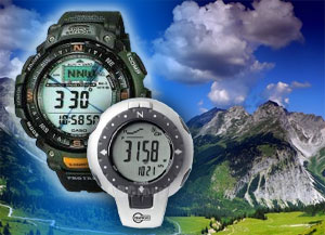men's watch with compass