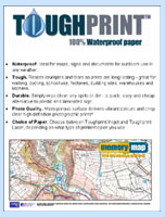 Memory-Map 100% Waterproof Paper Toughprint (25 Sheets)