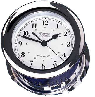 Atlantis Quartz Clock Chrome 220500