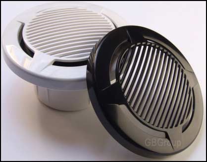 Waterproof 5-inch 2-Way Speakers - Anti-Magnetic with Black or White Grills