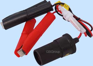 12-Volt Extension Socket And Battery Clips 18180