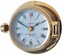Channel Range Brass Latch Clock
