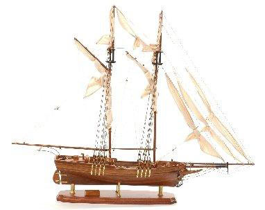 Flying Fish: Scale Model Wooden Us Sailing Schooner