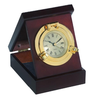 Porthole Desk Folding Clock