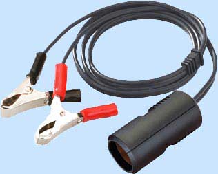 12 Volt Croc Clips Lighter Type Socket