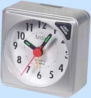 Silver Alarm Clock