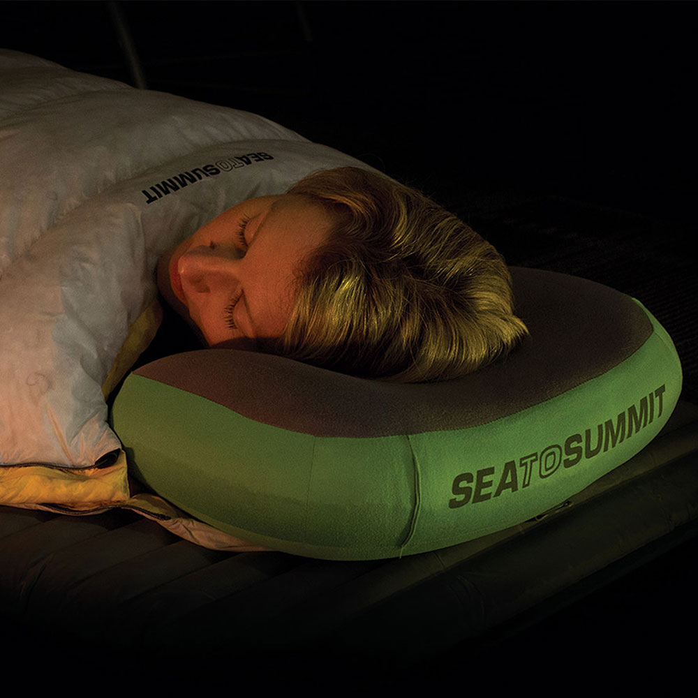 SEATO SUMMIT Almohada Aeros Premium Pillow R - Oreiller Gonflable Léger Camping Vert Anis