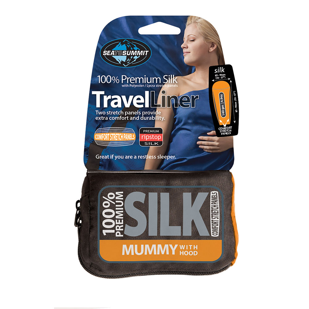 Sea to Summit Hooded Mummy Silk Stretch Sleeping Bag Liner