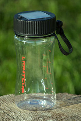 Lightcup Solar-Powered Water Bottle with LED Lights