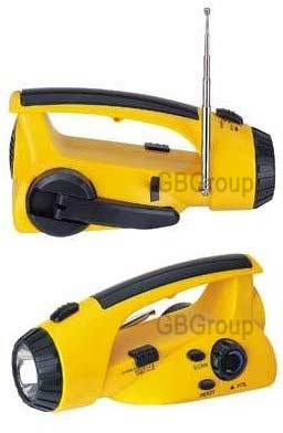Wind-Up Dynamo Torch Radio